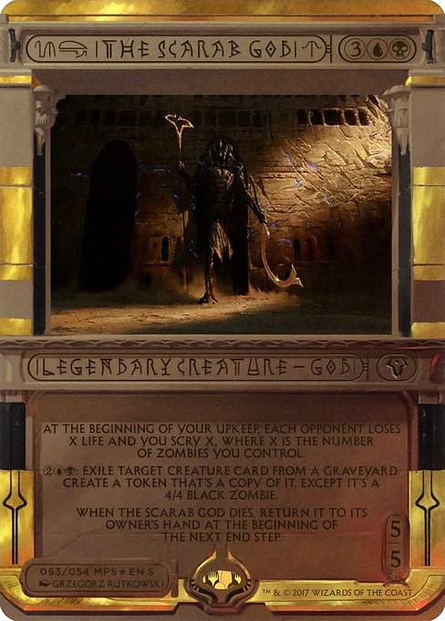 The Scarab God card image