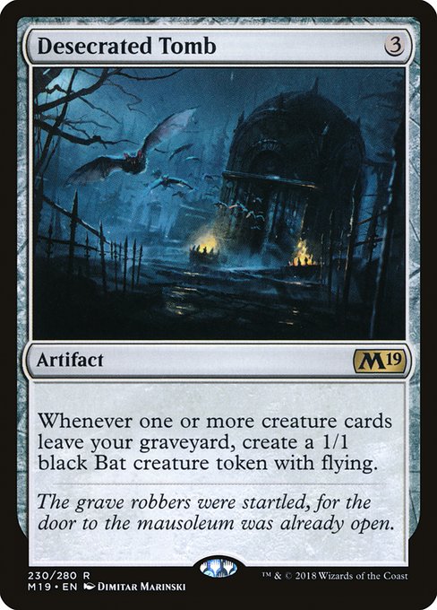 Desecrated Tomb (Core Set 2019 #230)