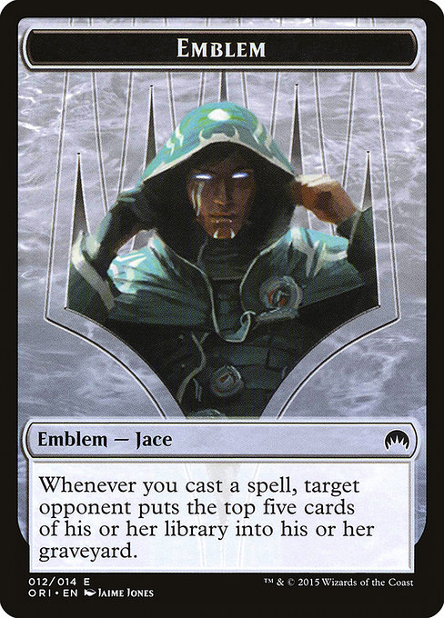 Jace, Telepath Unbound Emblem (Magic Origins Tokens #12)