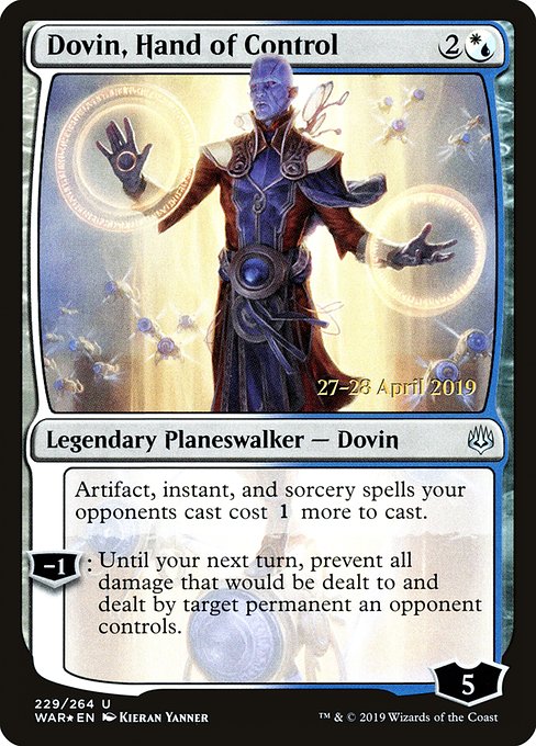 Dovin, Hand of Control (War of the Spark Promos #229s)