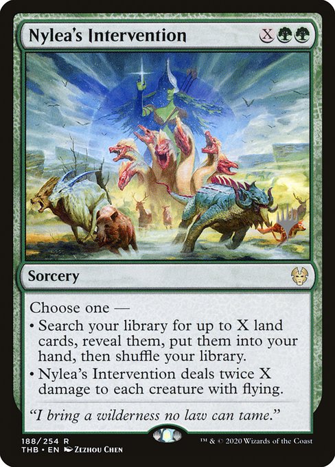Nylea's Intervention (Theros Beyond Death Promos #188p)