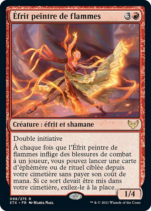 Efreet Flamepainter (Strixhaven: School of Mages #98)