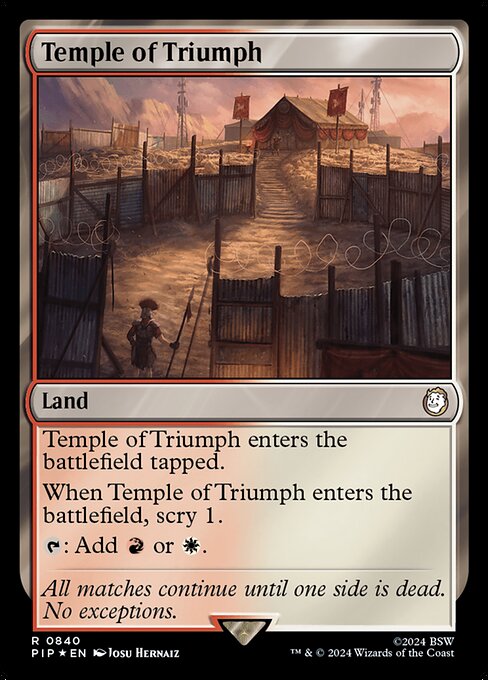 Temple of Triumph (Fallout #840)