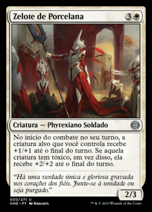 Porcelain Zealot (Phyrexia: All Will Be One #30)
