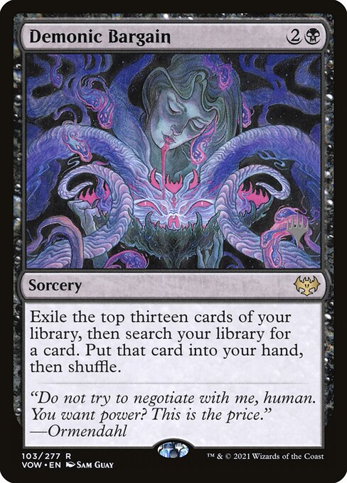 Demonic Bargain (Innistrad: Crimson Vow Promos)