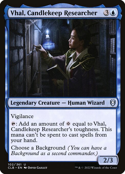 Vhal, Candlekeep Researcher (clb) 102