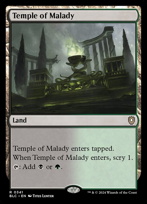 Temple of Malady (Bloomburrow Commander #341)