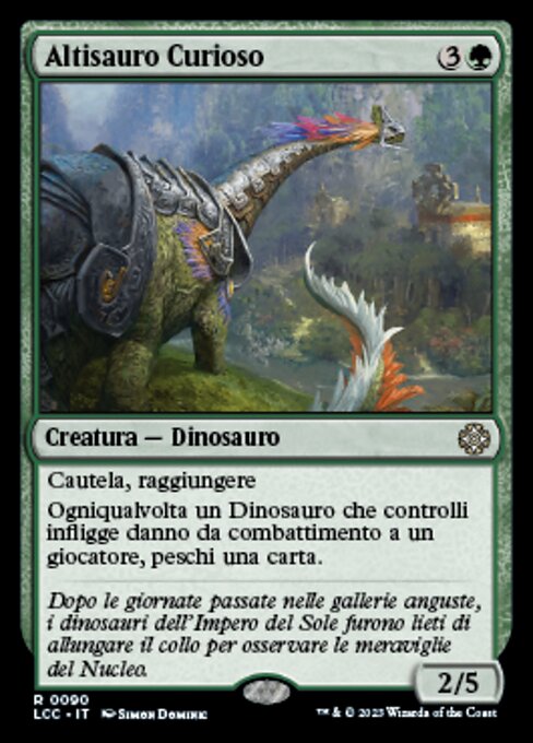Curious Altisaur (The Lost Caverns of Ixalan Commander #90)
