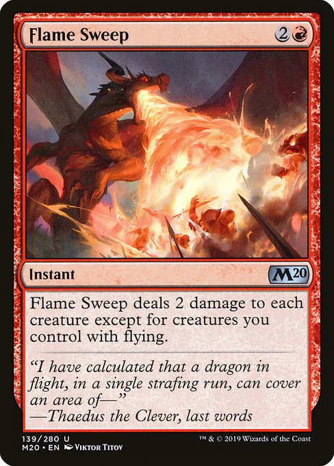 Flame Sweep (Core Set 2020 #139)