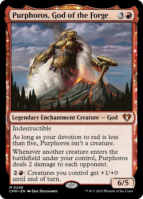 Purphoros, God of the Forge (Commander Masters #246)