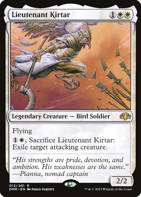 Lieutenant Kirtar|Lieutenant Kirtar
