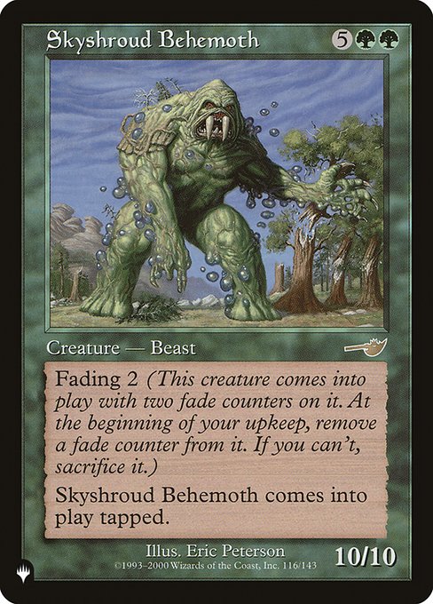Skyshroud Behemoth (The List #NEM-116)