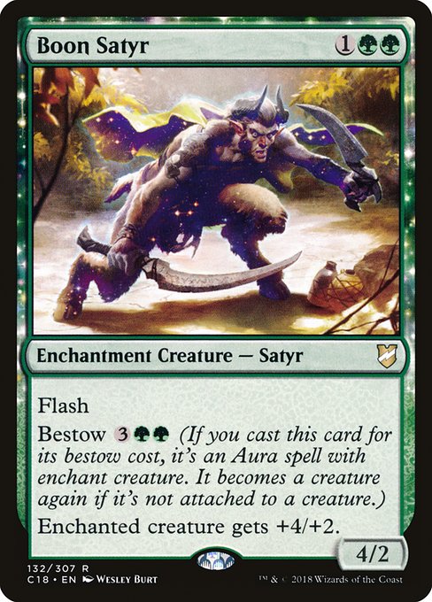 Boon Satyr (Commander 2018 #132)