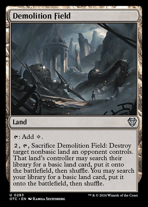 Demolition Field (otc) 283 Demolition Field (otc) 283