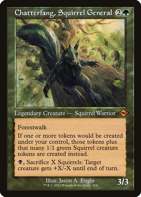 Chatterfang, Squirrel General (Modern Horizons 2 #410)