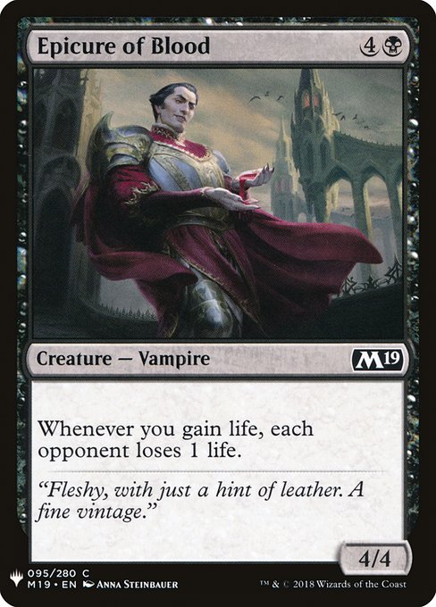 Epicure of Blood (Mystery Booster #646)