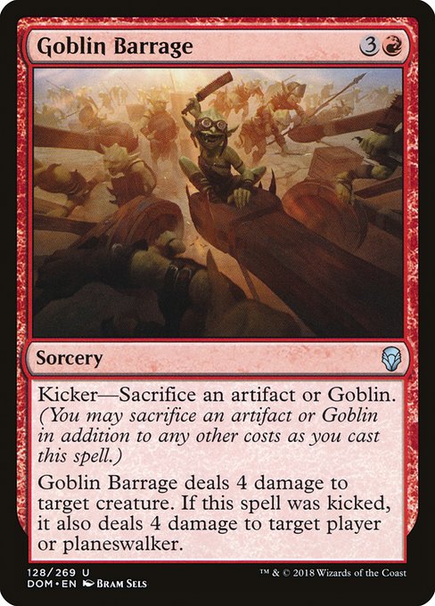 Goblin Barrage (dom) 128 Goblin Barrage (dom) 128