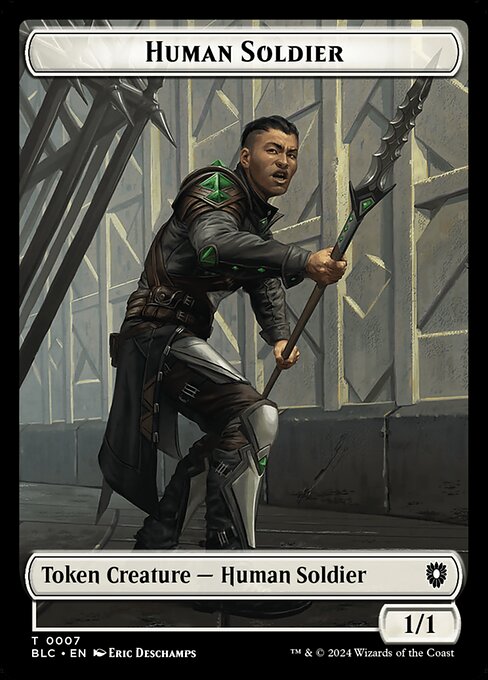 Human Soldier (Bloomburrow Commander Tokens #7)