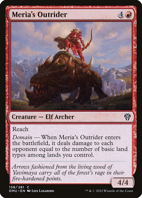 Meria's Outrider (Dominaria United #138)