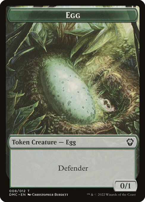 Egg (Dominaria United Commander Tokens #8)