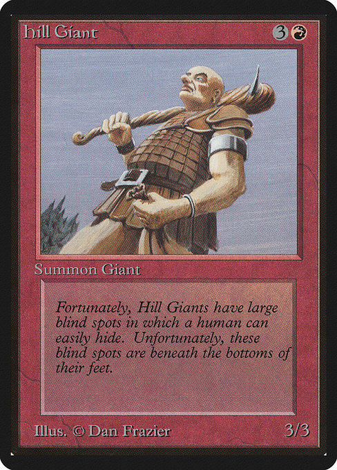 Hill Giant (Limited Edition Beta #158)