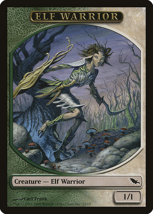 Elf Warrior (Shadowmoor Tokens #12)