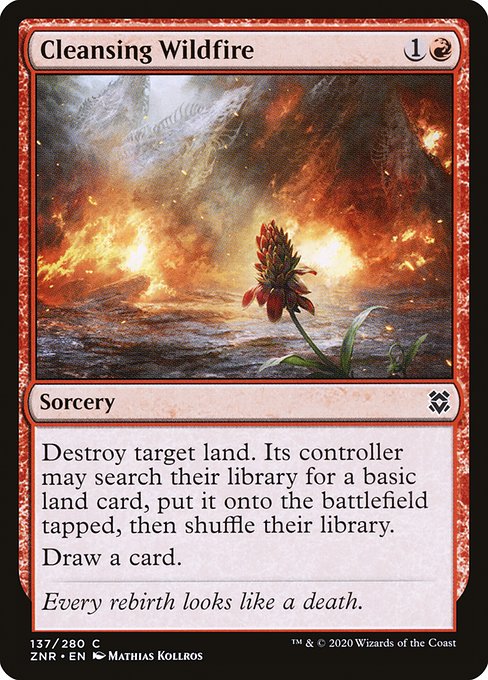 Cleansing Wildfire (Zendikar Rising #137)