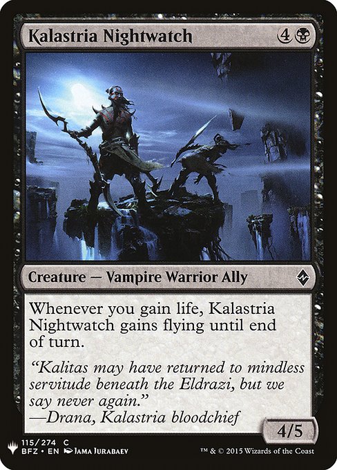 Kalastria Nightwatch (The List #BFZ-115)