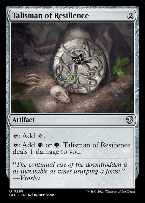 Talisman of Resilience (Bloomburrow Commander #288)