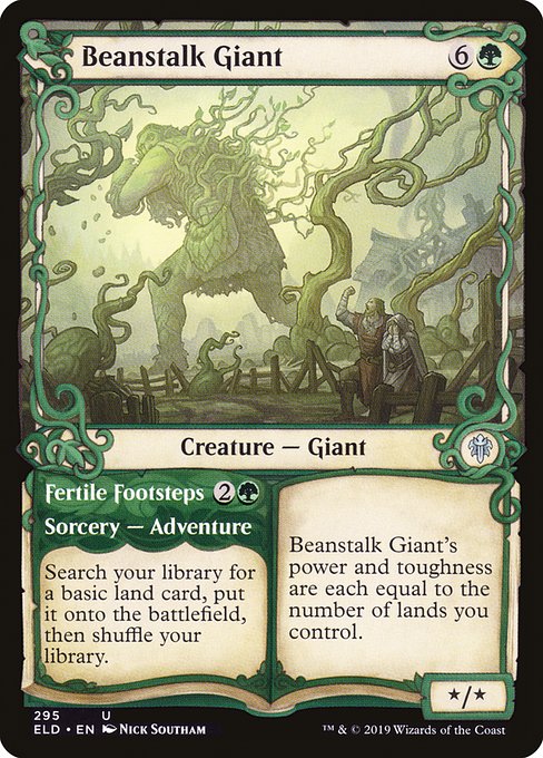 Beanstalk Giant // Fertile Footsteps (Throne of Eldraine #295)
