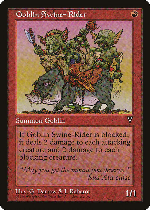 Goblin Swine-Rider (Visions #81)