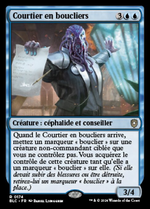 Courtier en boucliers