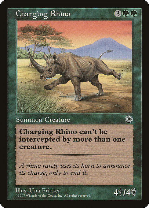 Rhinocéros fougueux|Charging Rhino