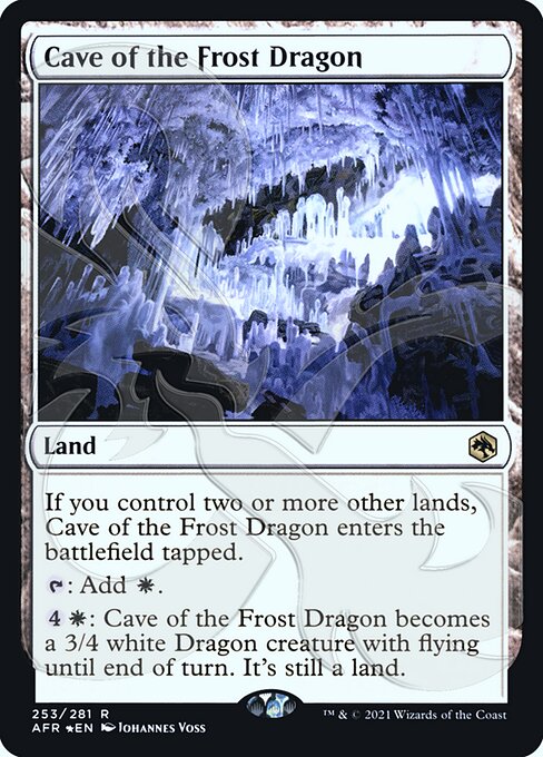 Cave of the Frost Dragon (Adventures in the Forgotten Realms Promos #253a)