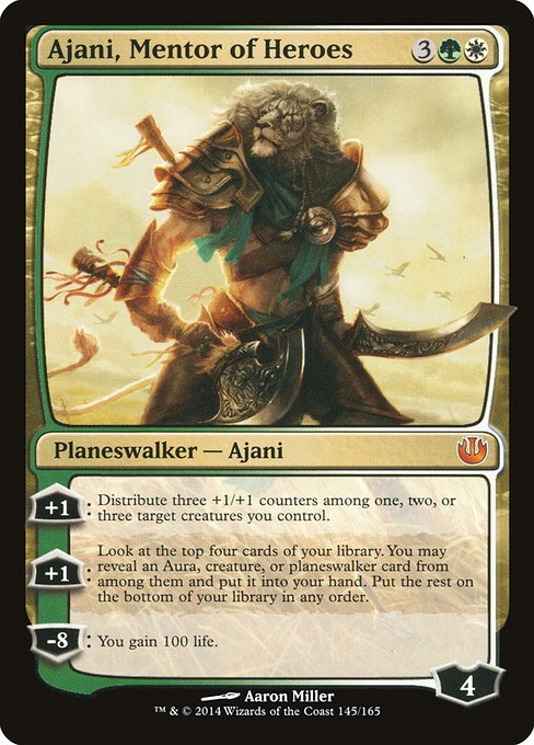 Ajani, Mentor of Heroes (Journey into Nyx #145)