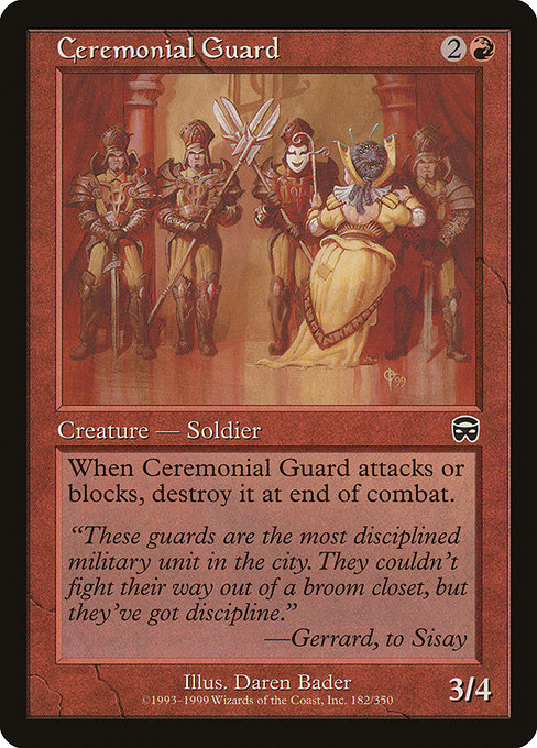 Ceremonial Guard (Mercadian Masques #182)