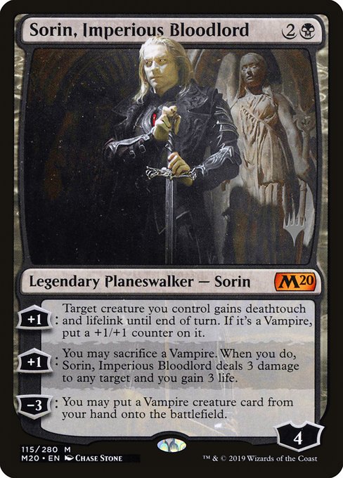 Sorin, Imperious Bloodlord (Core Set 2020 Promos #115p)