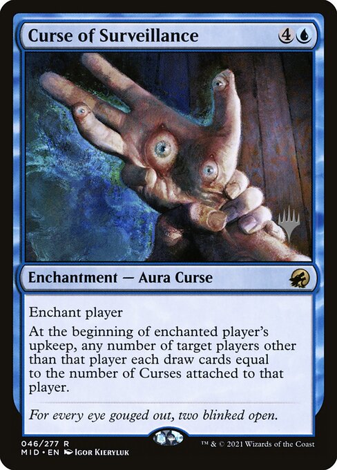 Curse of Surveillance (Innistrad: Midnight Hunt Promos #46p)