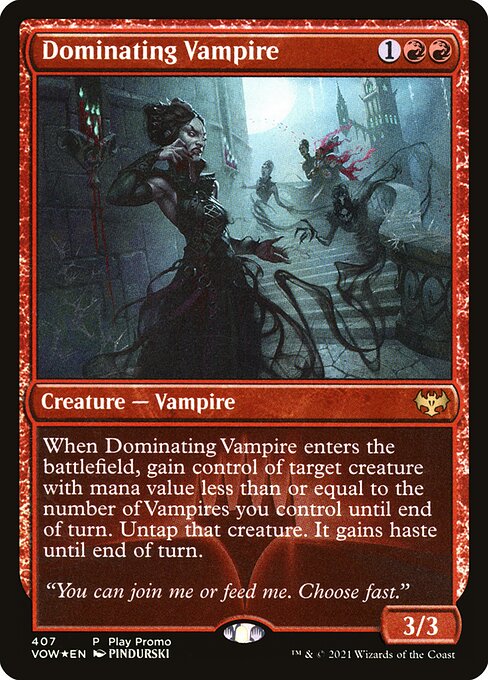 Dominating Vampire (Innistrad: Crimson Vow #407)