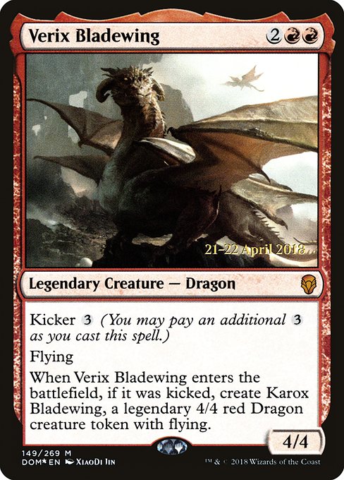 Verix Bladewing (Dominaria Promos #149s)