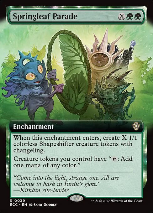 Springleaf Parade magic the gathering card art