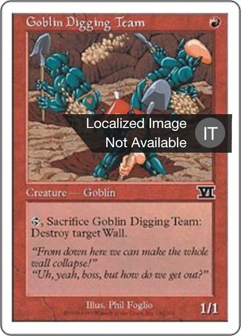 Goblin Digging Team (Classic Sixth Edition #182)