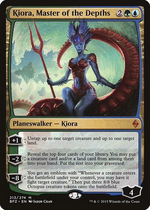 Kiora, Master of the Depths (Battle for Zendikar #213)