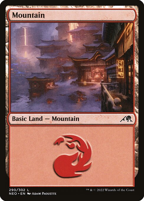 Mountain (Kamigawa: Neon Dynasty #290)