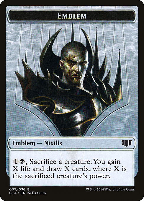 Ob Nixilis of the Black Oath Emblem (Commander 2014 Tokens #35)