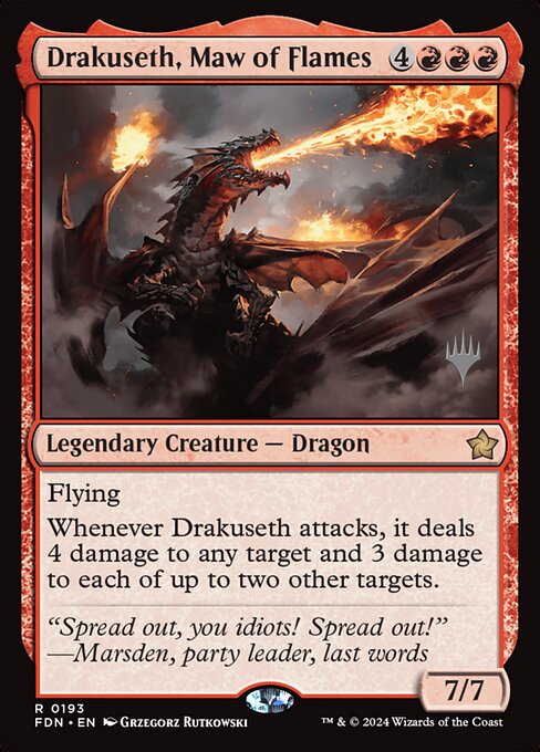 Drakuseth, Maw of Flames (Foundations Promos #193p)