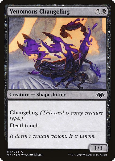 Venomous Changeling card image