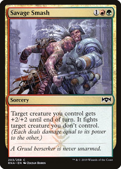 Savage Smash (Ravnica Allegiance #203)