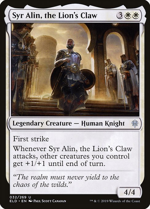 Syr Alin, the Lion's Claw (Throne of Eldraine #32)