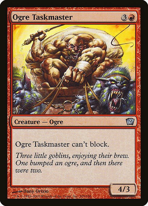 Ogre Taskmaster (Ninth Edition #205★)